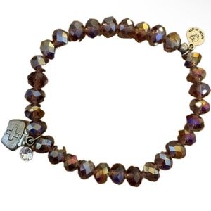 {SAVVY} Purple RN charm bracelet